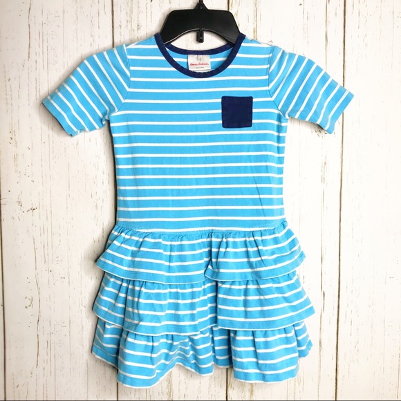 Hanna Andersson Blue Striped Layered Dress - Picture 2 of 9